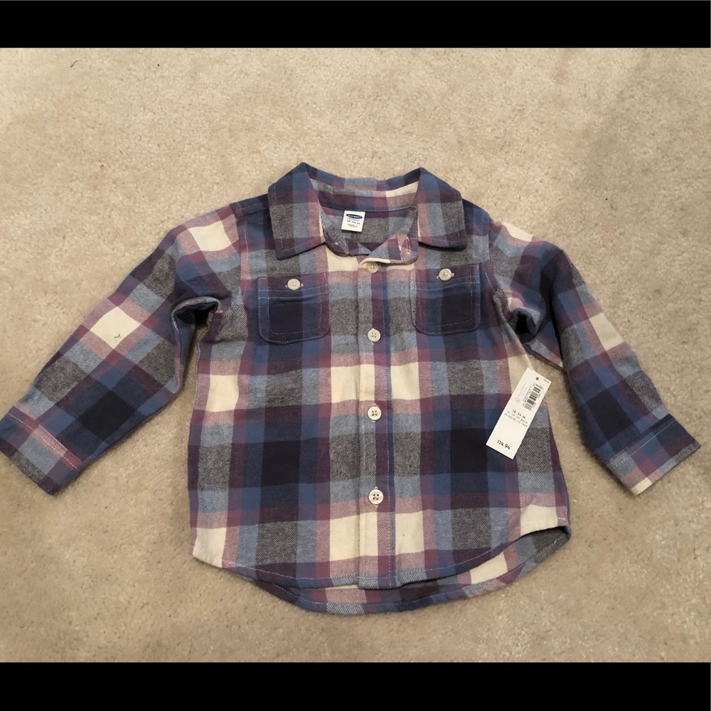 Old Navy Flannel Button-Down Shirt 2T***NWT***